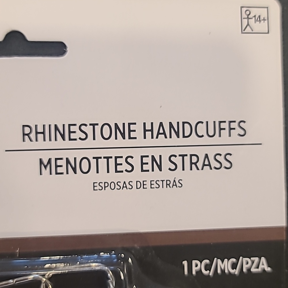 2 Pack Of Rhinestone Handcuffs - Picture 3 of 4